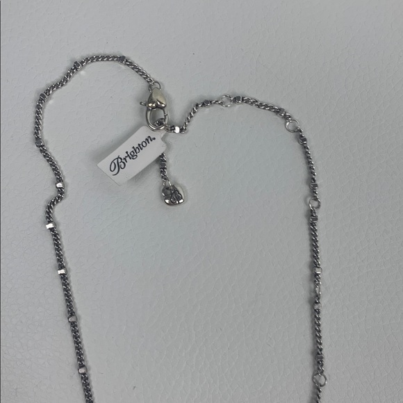 Brighton Silver Marquise Pendant Necklace New NWT - Picture 8 of 12